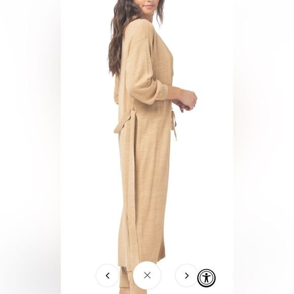 LSpace Azores Duster in Toffee Tan brown cardigan tie knit Revolve M/L $198 - Picture 16 of 16